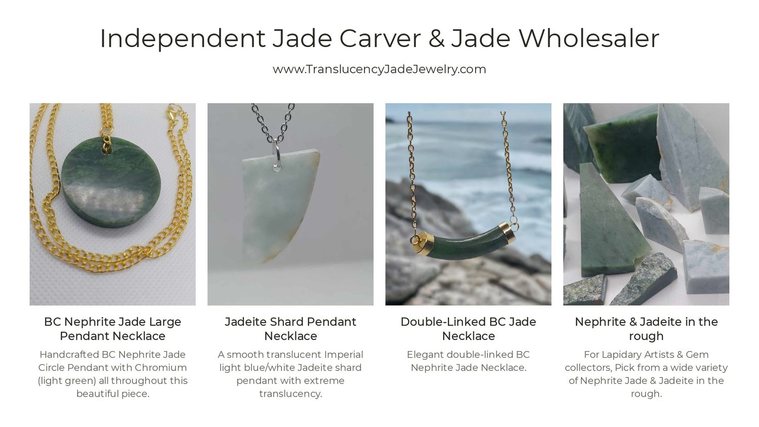 All Products - Jade Jewelry, Rough-Jade, Specimens