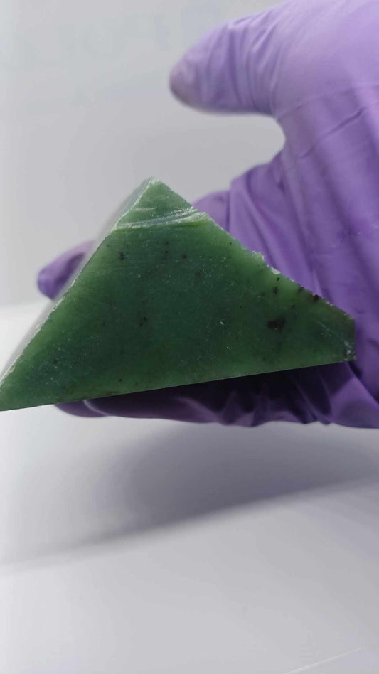 Close up of Green Nephrite Jade