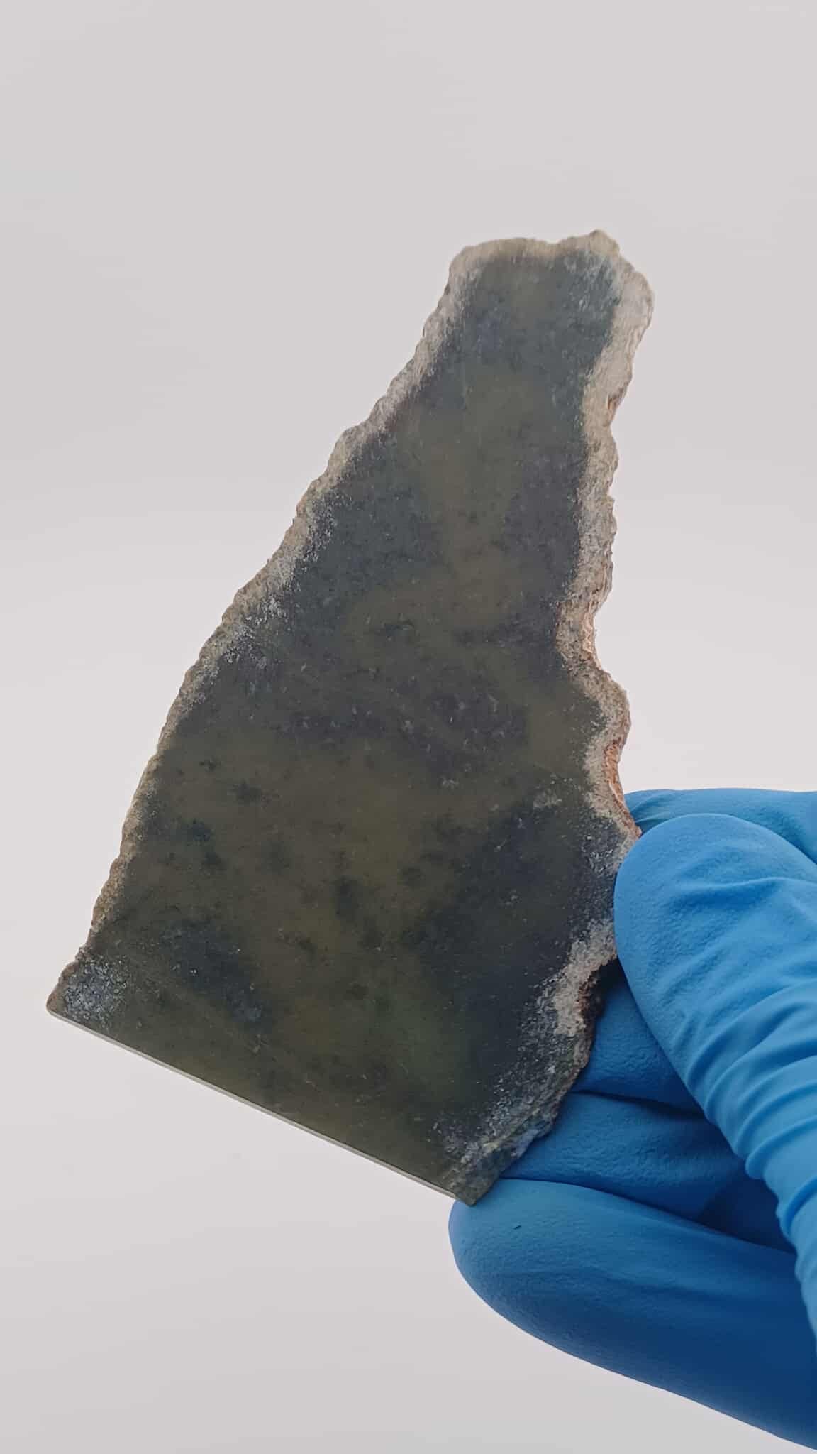 Dark-Green Wyoming Olive Nephrite Jade Slab - 54g