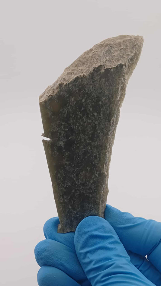 Dark Olive Green Wyoming Nephrite Jade Slab - 43g