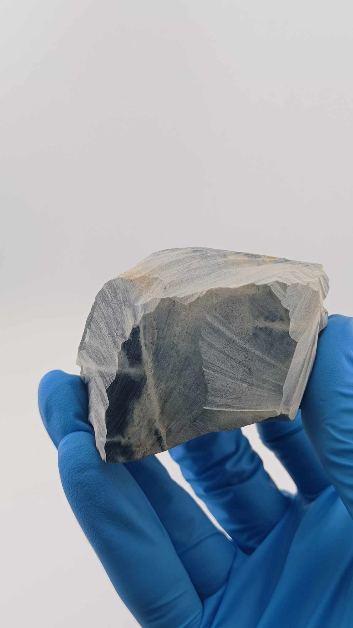 Dark-Blue with White Pattern Guatemalan Jadeite Rough - 180g - Grade B+