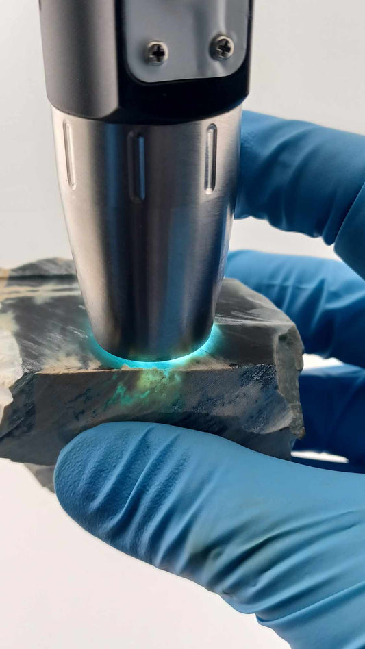 Dark-Blue with White Pattern Guatemalan Jadeite Rough - 180g - Grade B+