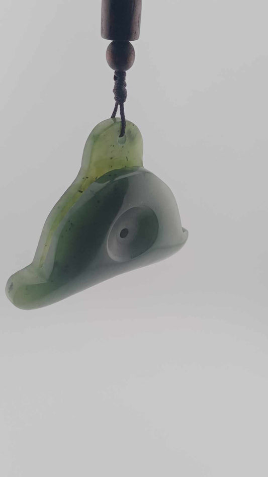 Grade-A Vietnamese Style Nephrite Jade Pendant Necklace - Large