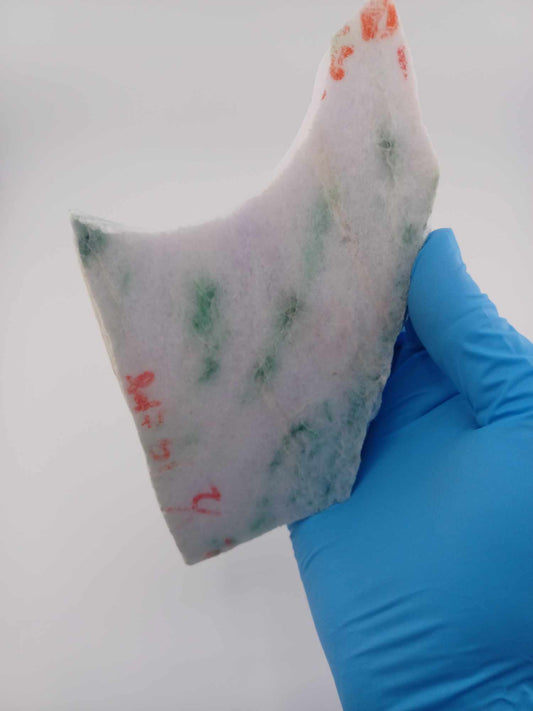Triple Color Jadeite Slab - 351g - White & Green & Lavender