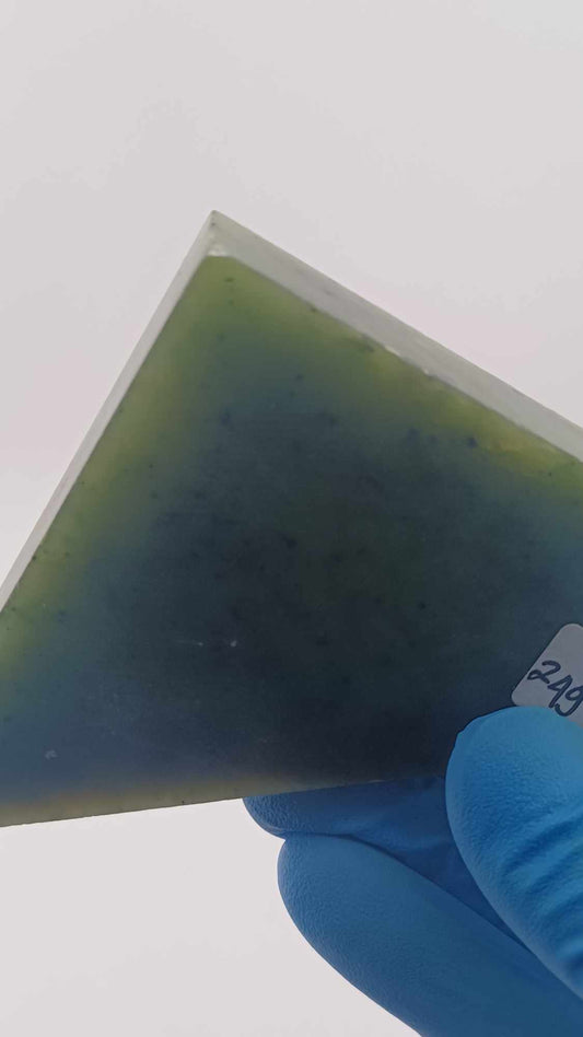 Half Light & Half Dark Nephrite Jade - 249g - Grade B - Triangle cut