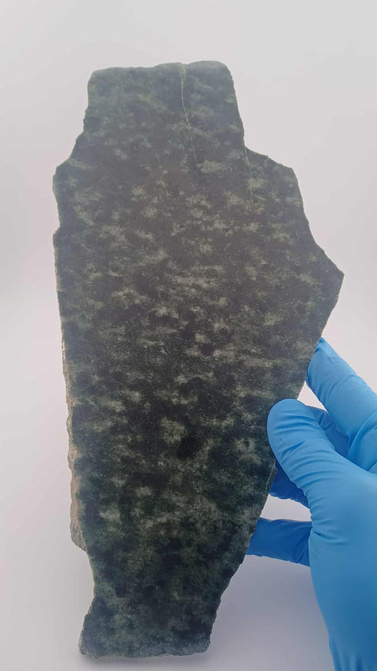 Large Light/Dark Green Jadeite Slab (Burma) - 554g