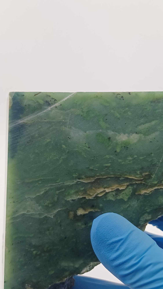 Light-Green with blue spot Chromium Loaded Nephrite Jade - 1008g