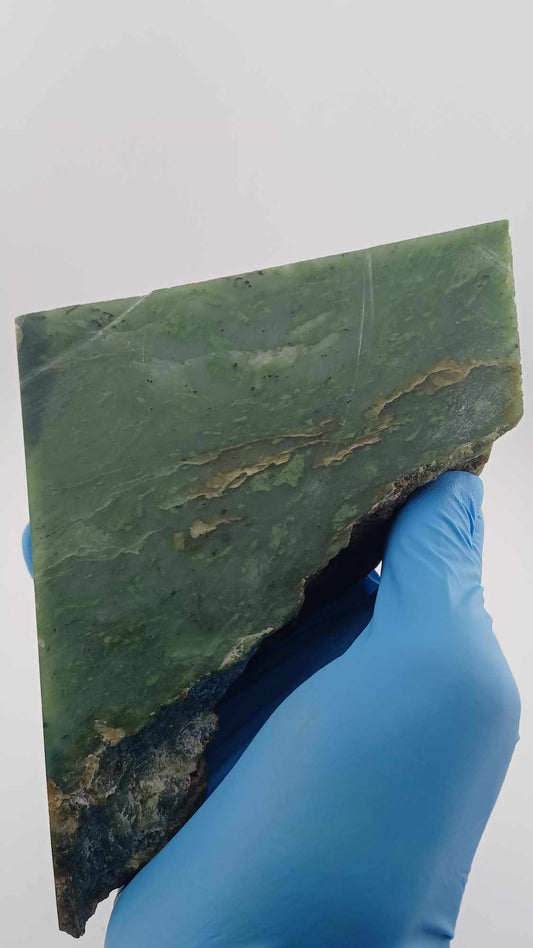 Light-Green with blue spot Chromium Loaded Nephrite Jade - 1008g