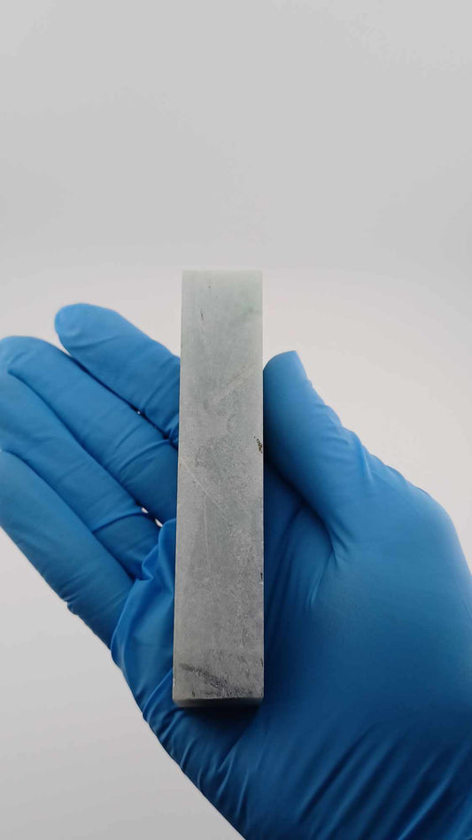 Light Green Rough Jadeite Rectangle Cut - 198g - Grade B