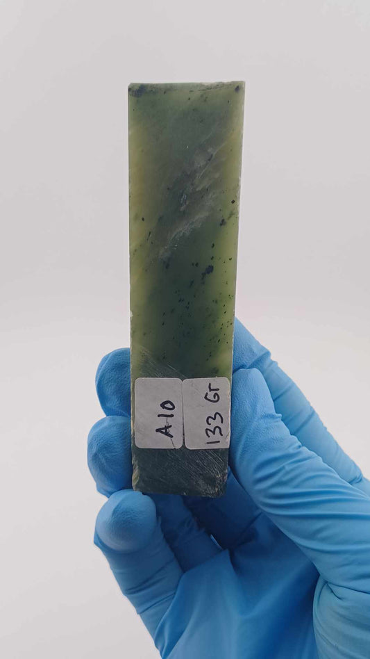 Light Olive Green Nephrite Jade Slab - 133g - Grade B+