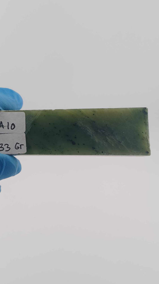 Light Olive Green Nephrite Jade Slab - 133g - Grade B+