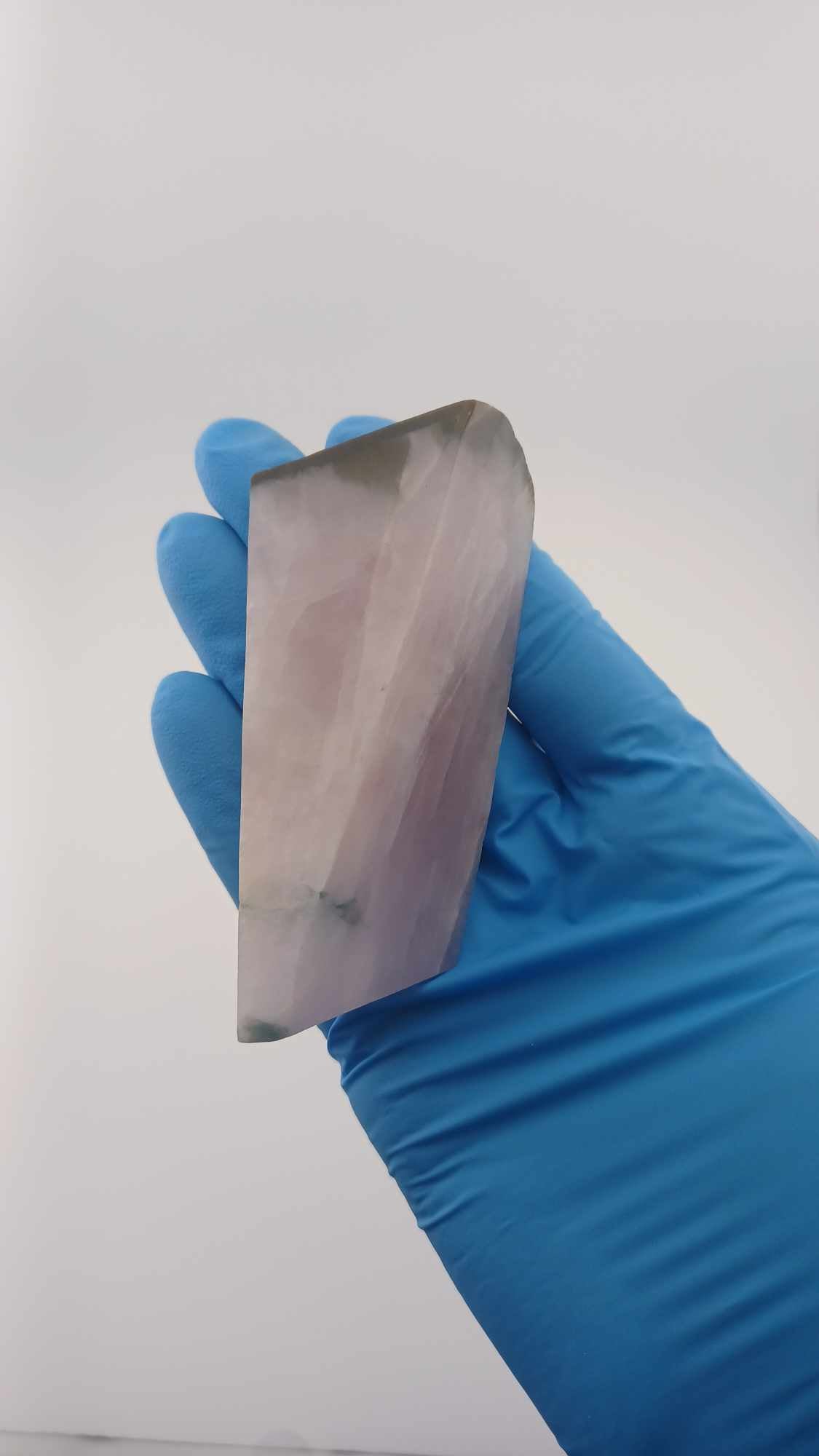 Light Pink/Lavender Jadeite Specimen - 141g - High Translucency