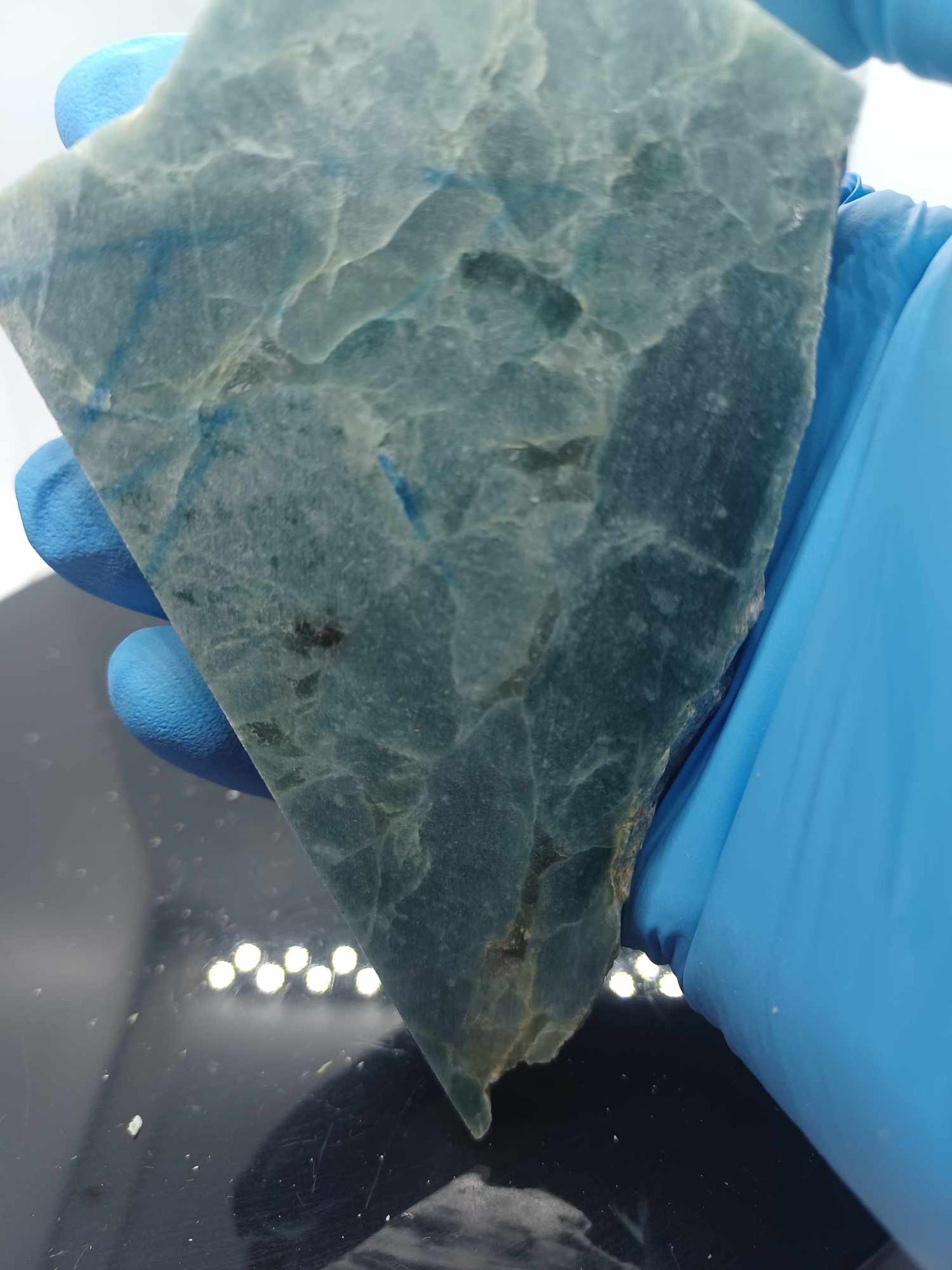 Medium Blue Guatemalan Jadeite Specimen - 249g