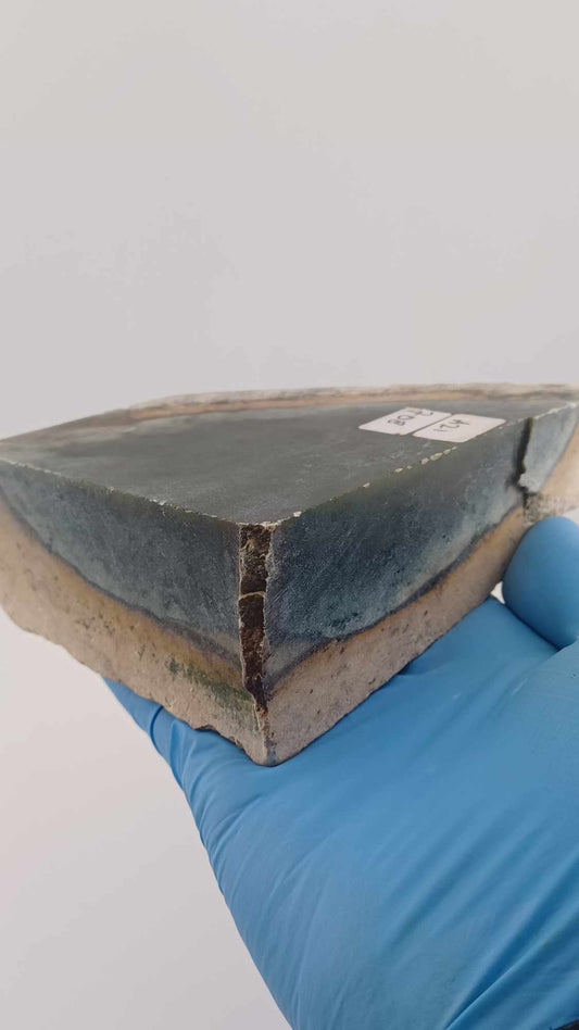 Highly Translucent Medium Green Nephrite Jade Rough - 708g - Grade B