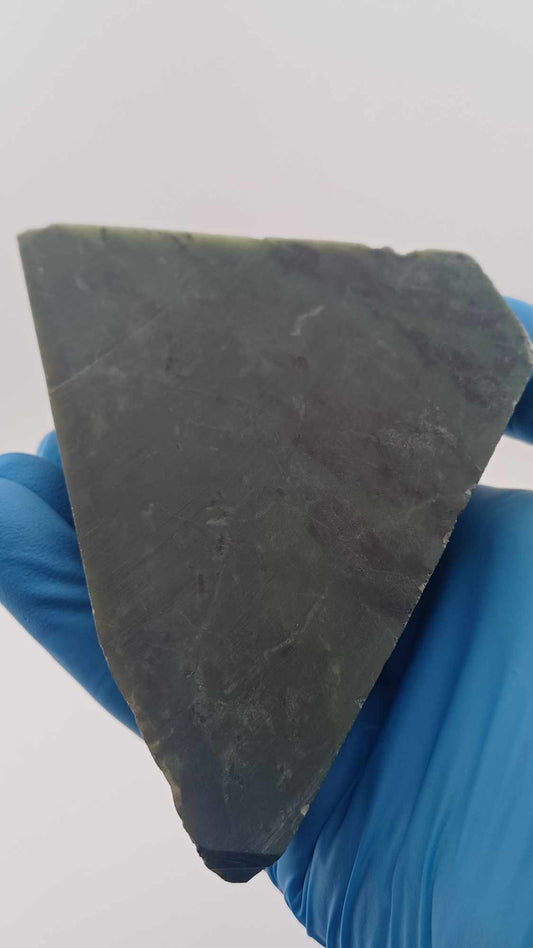 Medium Dark Green Nephrite Jade Pyramid-cut - 373g - Grade B