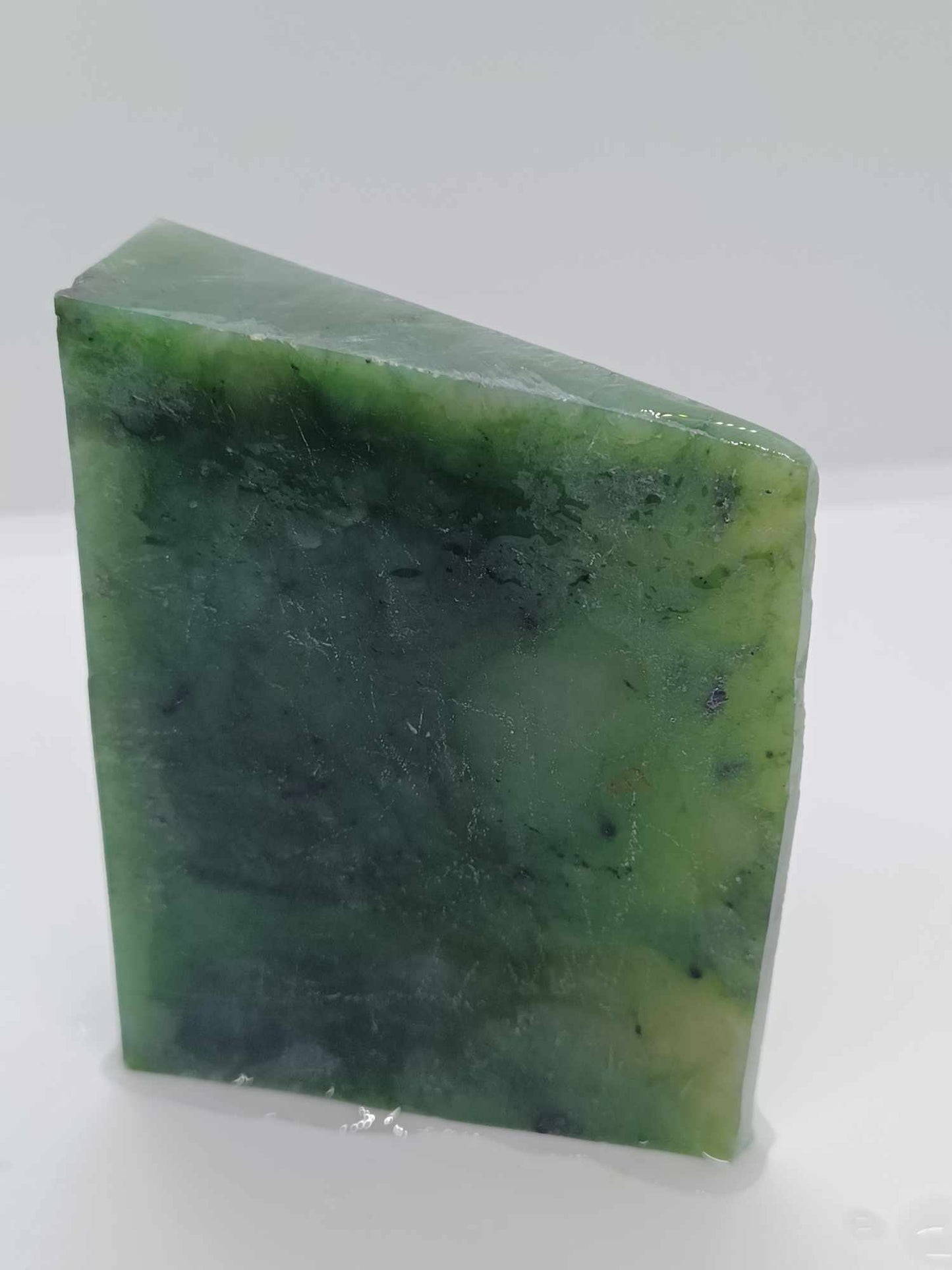 Close up of Translucent Nephrite JAde Slab
