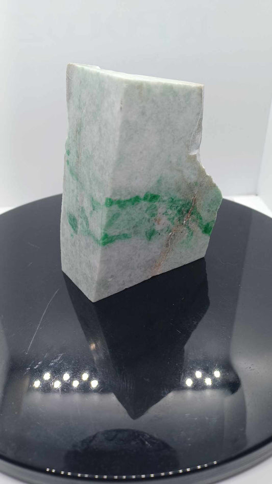 White and Green Siberian Jadeite Chunk - 373g - On Sale!