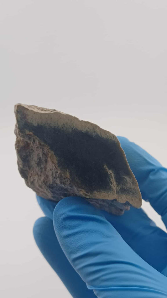 Grade-B+ Wyoming Black Nephrite Jade Chunk - 175g