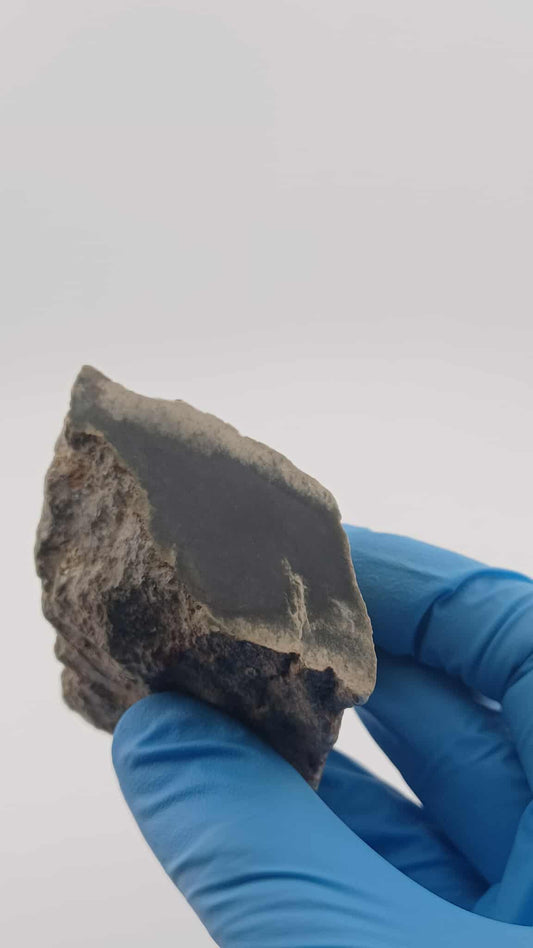 Grade-B+ Wyoming Black Nephrite Jade Chunk - 175g