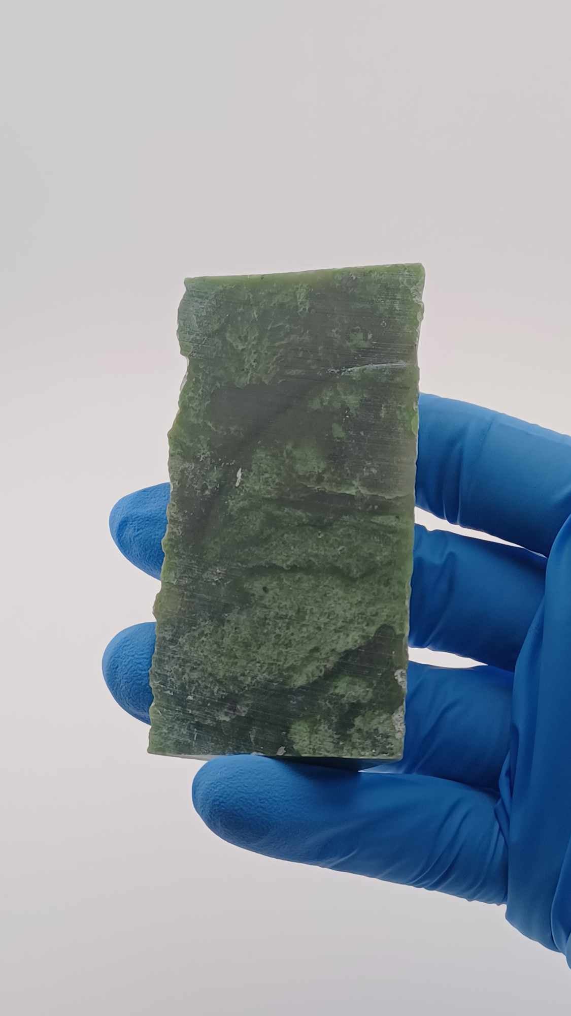 Grade-A Canadian "Wolfrat mine" Nephrite Jade Slab - 117g front 