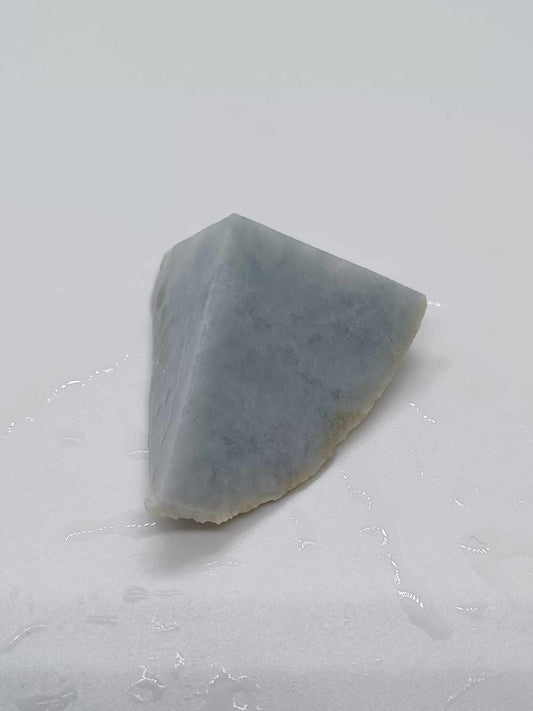 Ice Blue Marble Jadeite - 32g - Light Blue
