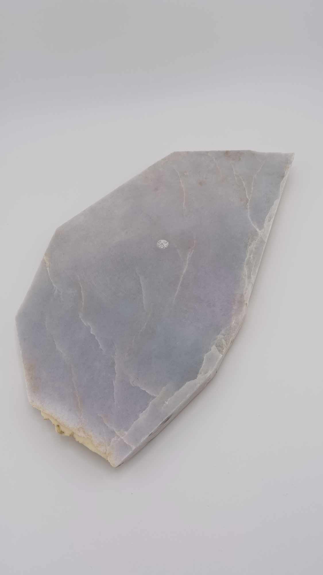 Large White Jadeite Slab with Light Green hues - 630g - On Sale!