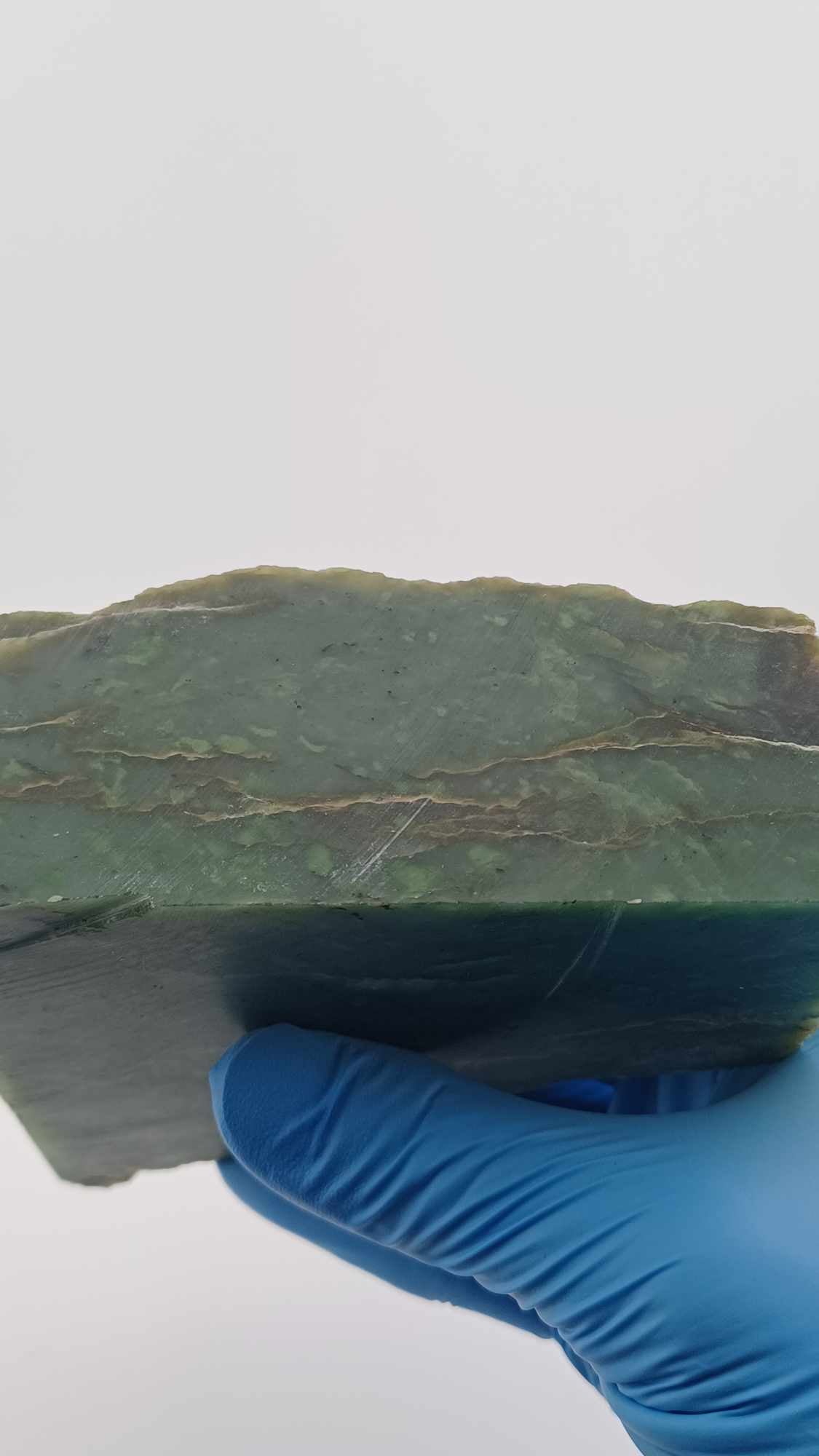 Light-Green with blue spot Chromium Loaded Nephrite Jade - 1008g