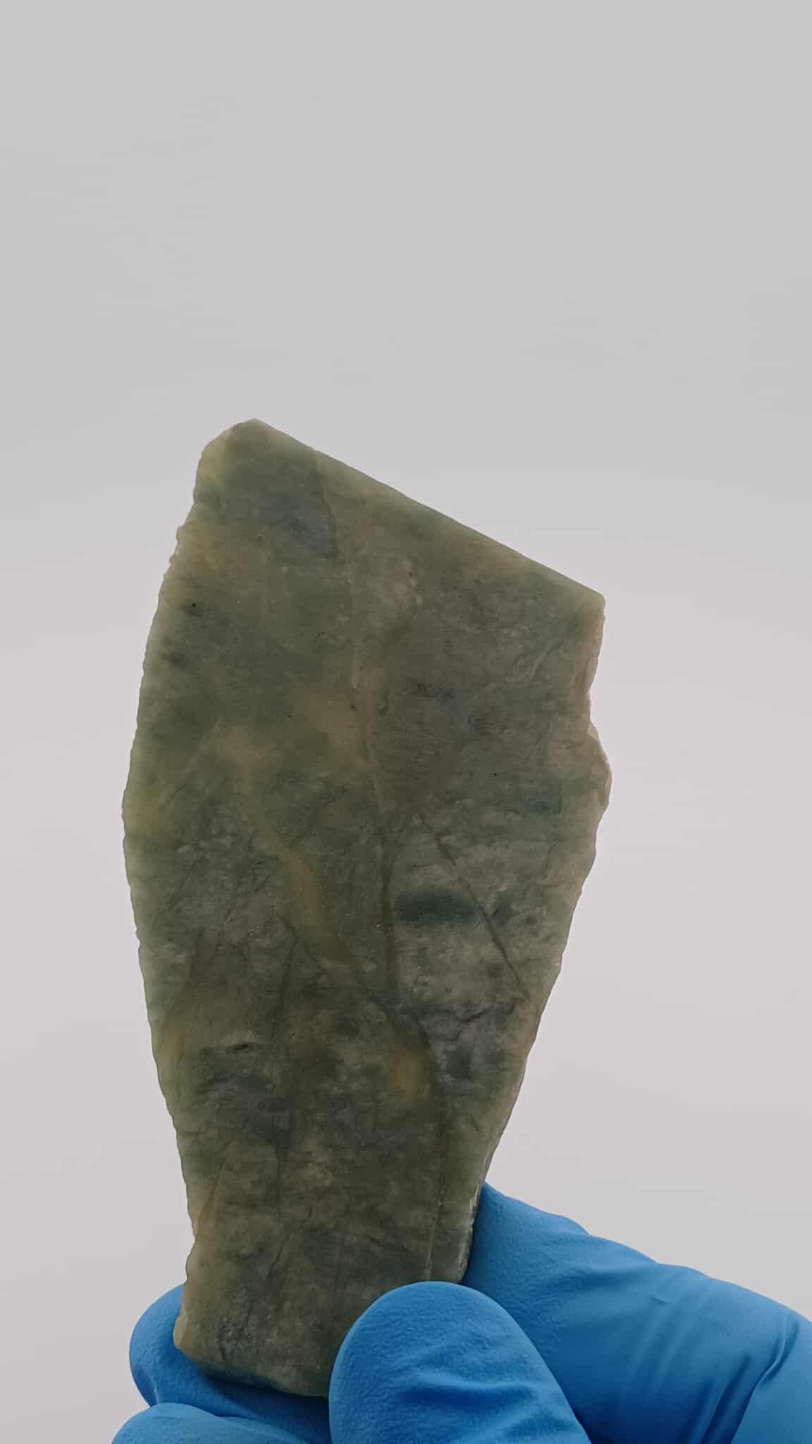 Grade-B+ Light Green Wyoming Nephrite Chromium Loaded 91g