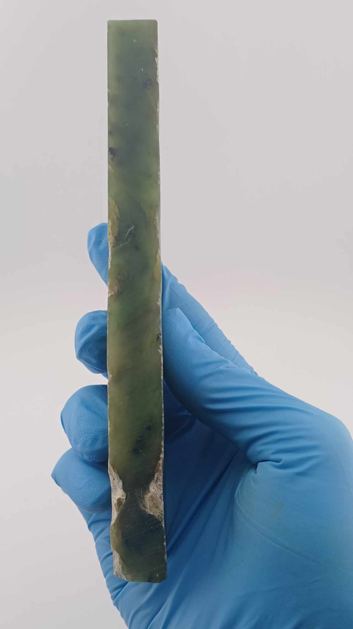 High Translucency Light Green Nephrite Jade Slab - 248g - Grade A