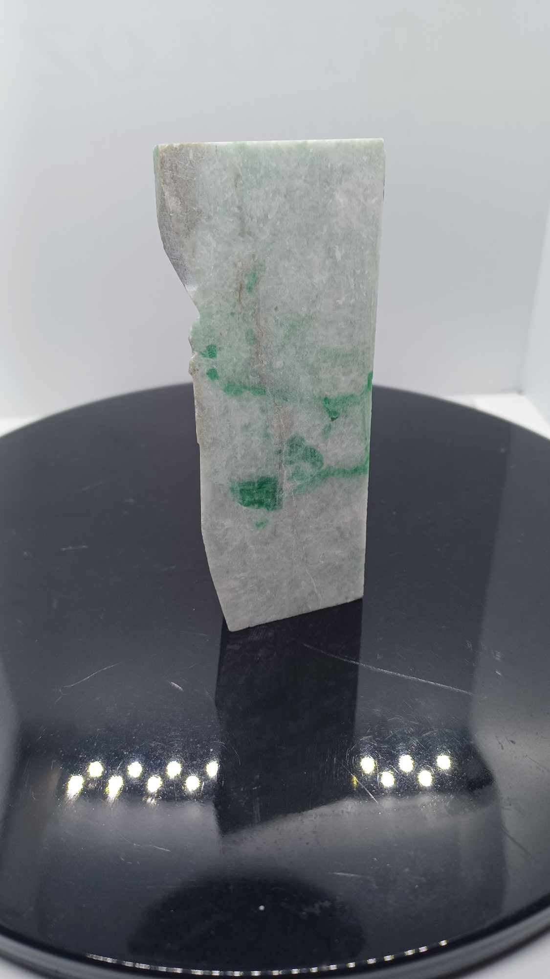 White and Green Siberian Jadeite Chunk - 373g - On Sale!